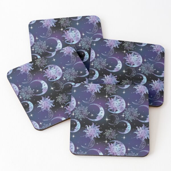 Item preview, 90s Whimsi-goth Celestial Sun And Moon Purple designed and sold by Naji Amer.