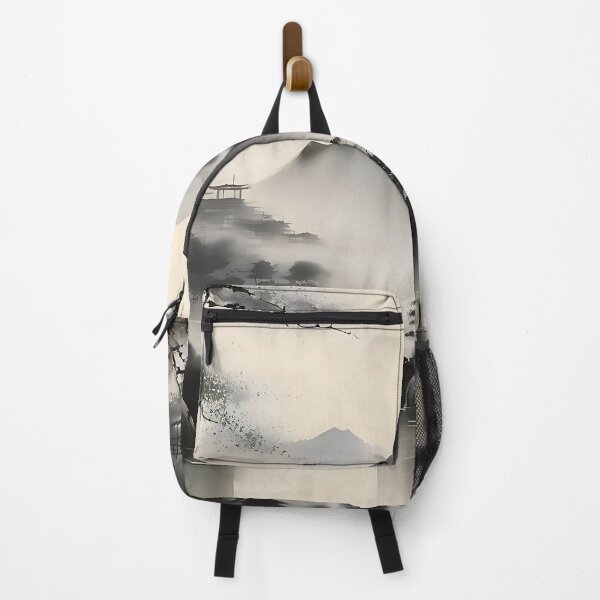 Item preview, Elegant Japanese Sumi-e Landscape Painting: Traditional Ink Art designed and sold by Tamas Das.
