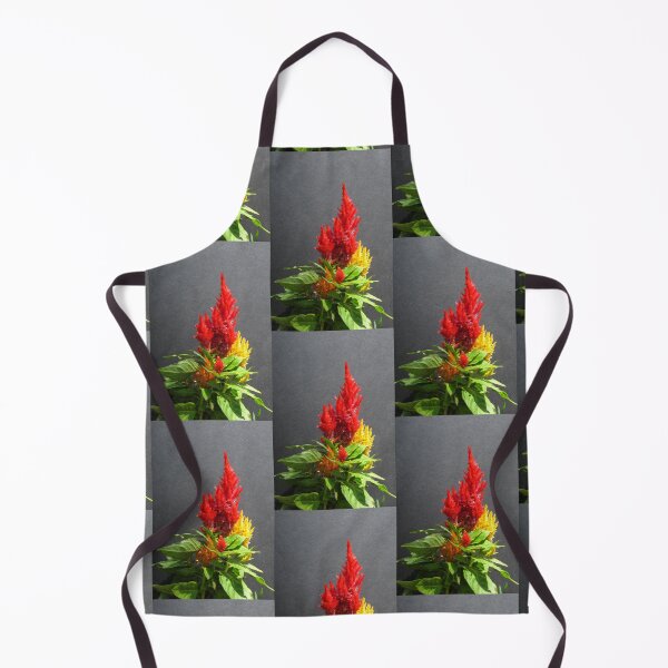 Item preview, Vibrant Flames of Red and Yellow Celosia Flowers designed and sold by JoyousArt4u.