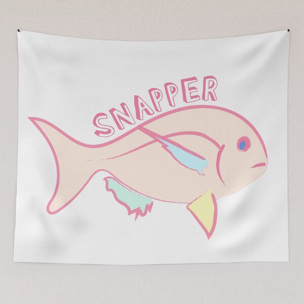 Item preview, Playful Pink Snapper Fish designed and sold by SaltAzure.