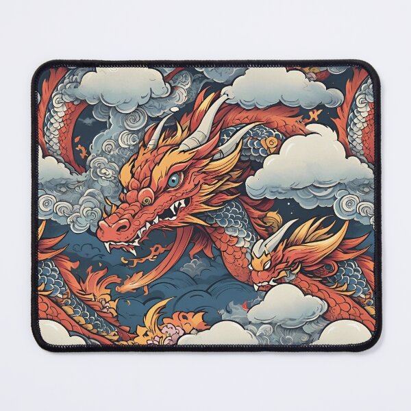 Item preview, The fiery red dragon is fierce and powerful. designed and sold by NarinJintana.