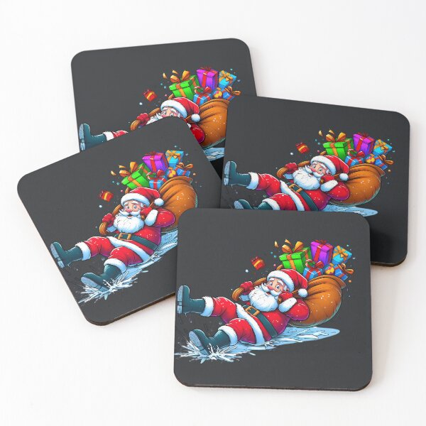 Item preview, Santa Hilarious Slip on Icy Ground designed and sold by beyazart.