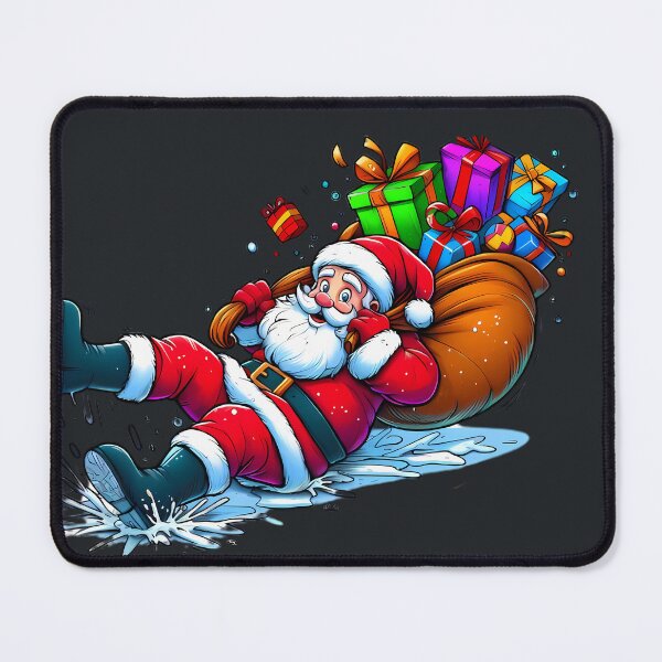Item preview, Santa Hilarious Slip on Icy Ground designed and sold by beyazart.