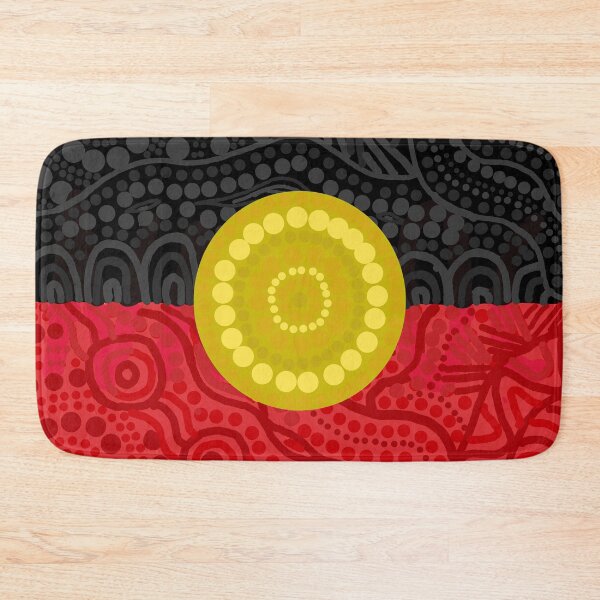 Item preview, Aboriginal flag designed and sold by Kehaan Lange-Mcguire.
