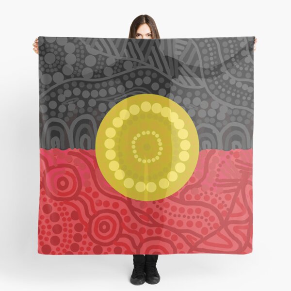 Item preview, Aboriginal flag designed and sold by Kehaan Lange-Mcguire.