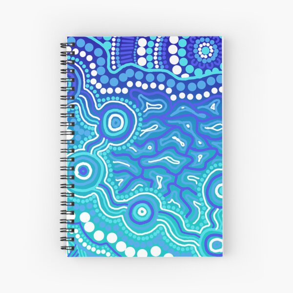 Item preview, Australian Aboriginal art blue designed and sold by Kehaan Lange-Mcguire.