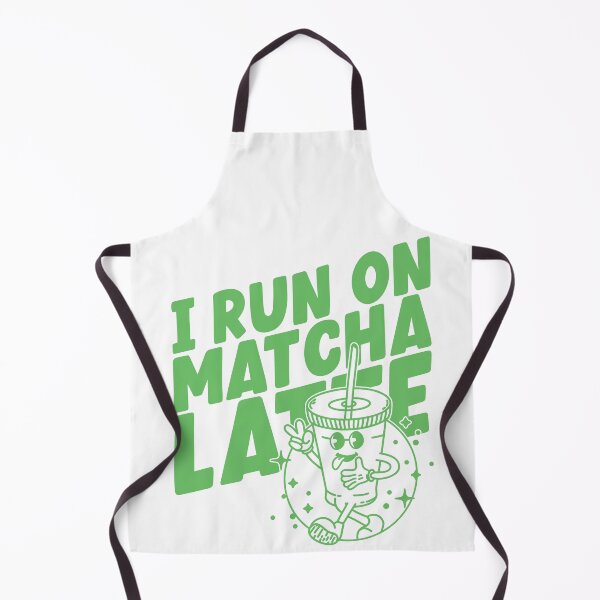 Item preview, I run on matcha latte, cute and funny retro Matcha latte lovers designed and sold by emmjott.