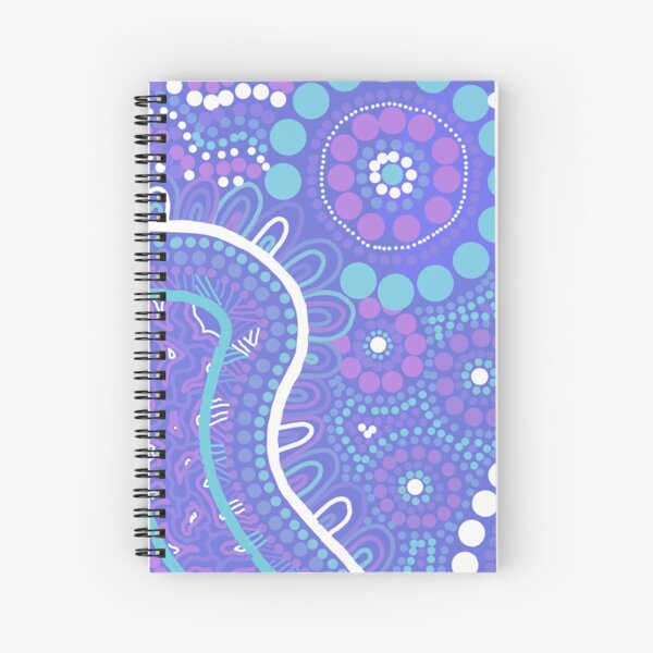 Item preview, Australian Aboriginal art purple/blue designed and sold by Kehaan Lange-Mcguire.