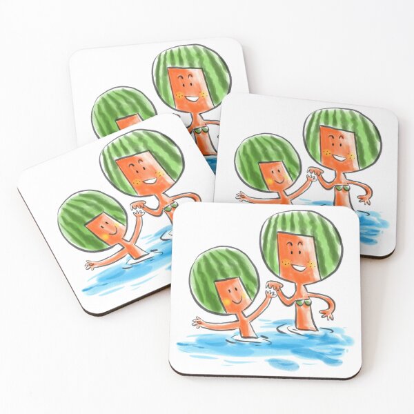 Item preview, Watermelon People Swimming Fun designed and sold by Andreachio.