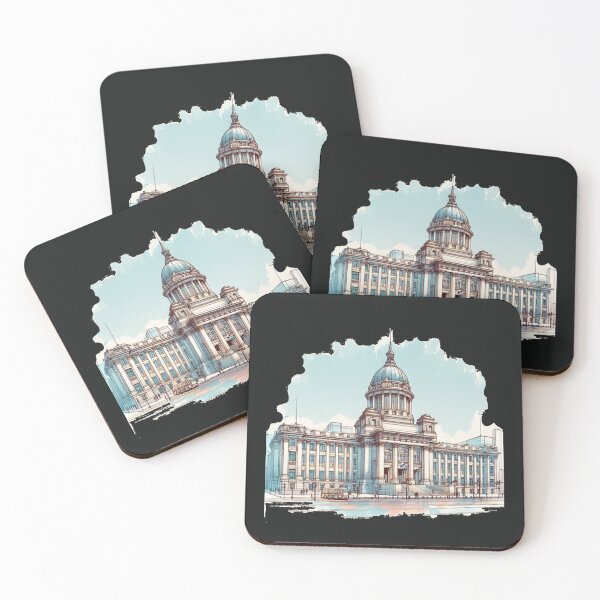 Item preview, 3D Minimalist Sketch of Korea's Central Government Building,    designed and sold by PaintMeWorld.