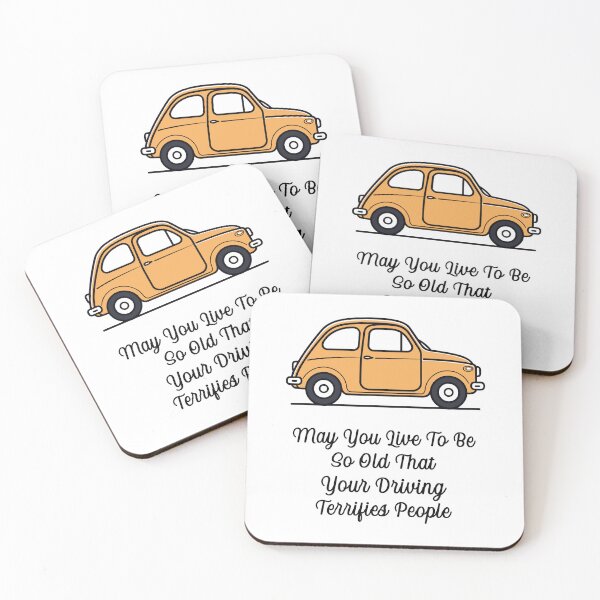 Item preview, may you live to be so old - funny driving birthday card designed and sold by EmeraldeaArt.