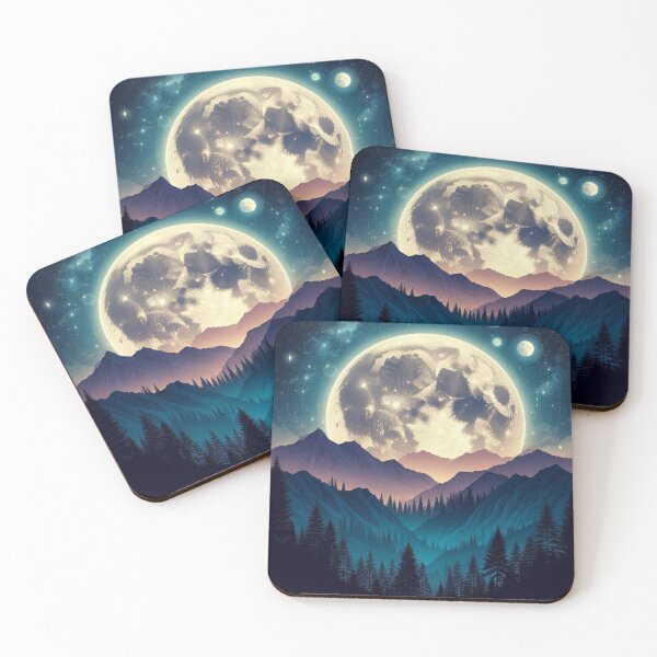 Item preview, Moonlit Peaks designed and sold by MYSTAYA.