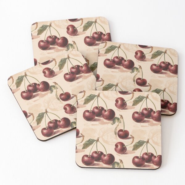 Item preview, Retro 1950s Cherries Cottagecore Shabby Chic Style designed and sold by SamJanner.