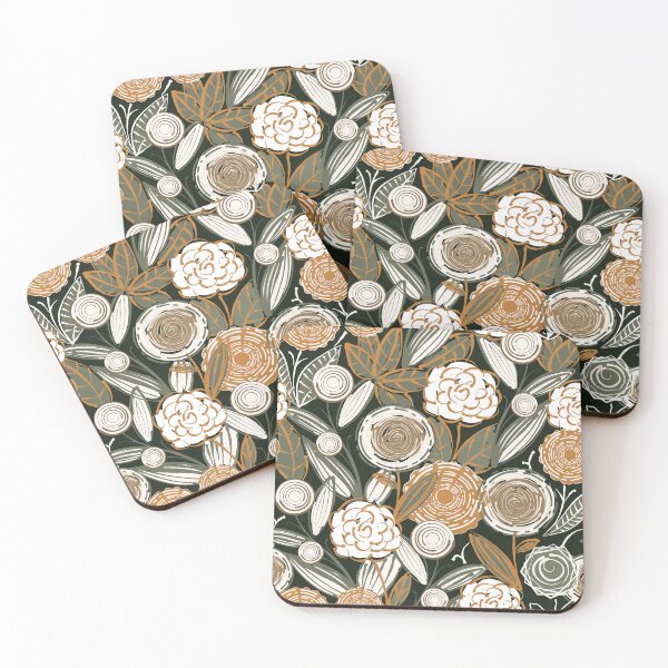 Item preview, Bohemian flowers pattern designed and sold by PerlaDesignArt.