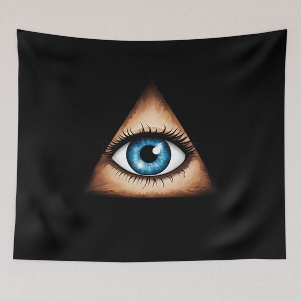 Item preview, The Blue Eye, All-Seeing Eye, Surveillance and Captivity designed and sold by Aquillashop.