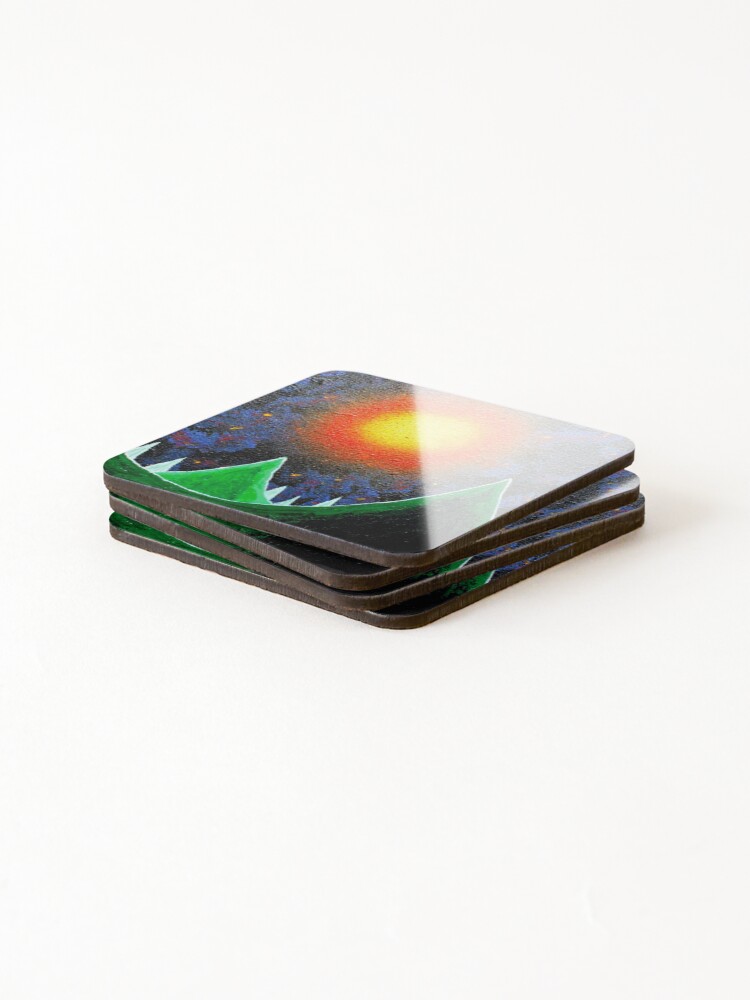 Thumbnail 4 of 5, Coasters (Set of 4), Ancient designed and sold by InfinitePathArt.