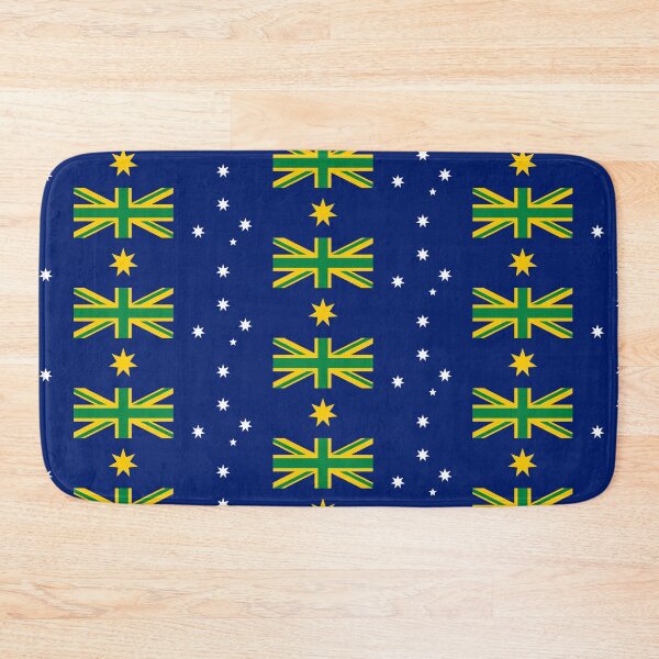 Item preview, Australia Sport Flag Green and Gold. Edition with white Southern Cross golden federation star designed and sold by Kangaroo Sun.