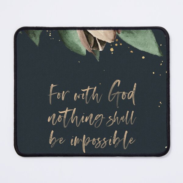 Item preview, Luke 1:37 With God designed and sold by KAMdesignhaus.