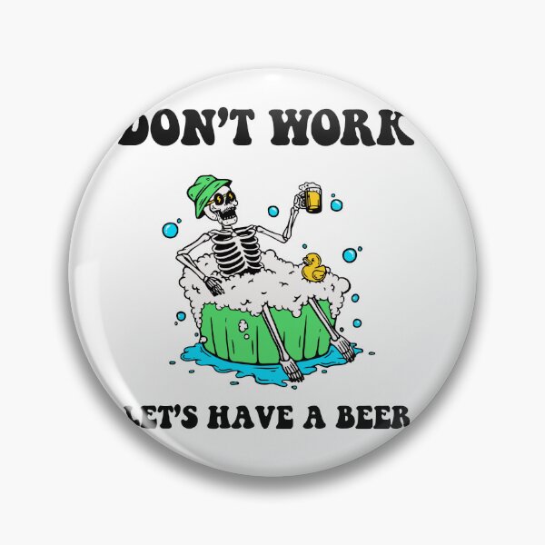 Item preview, Skeleton Man Is Soaking While Drinking designed and sold by VectorIzz.