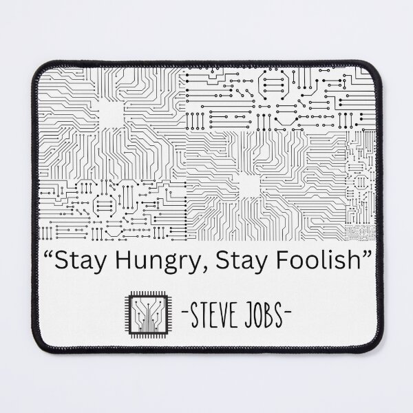 Item preview, Steve Jobs speech text "Stay Hungry, Stay Foolish" designed and sold by CHANCHANAI.