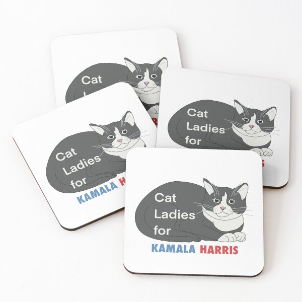 Aperçu de l'œuvre Dames chats pour Kamala créée et vendue par MadSnail-Design.