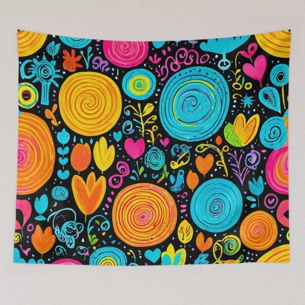 Item preview, Whimsical Doodle Pattern designed and sold by BirdsnStuff.