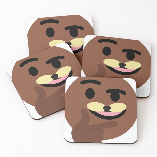 Item preview, OTTER thinking EMOJI designed and sold by BashPIXIE.