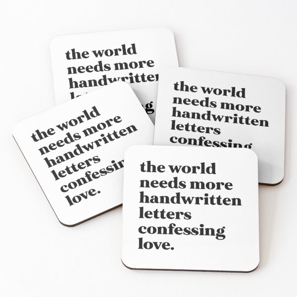 Item preview, The world needs more handwritten letters confessing love designed and sold by weirdly weird.
