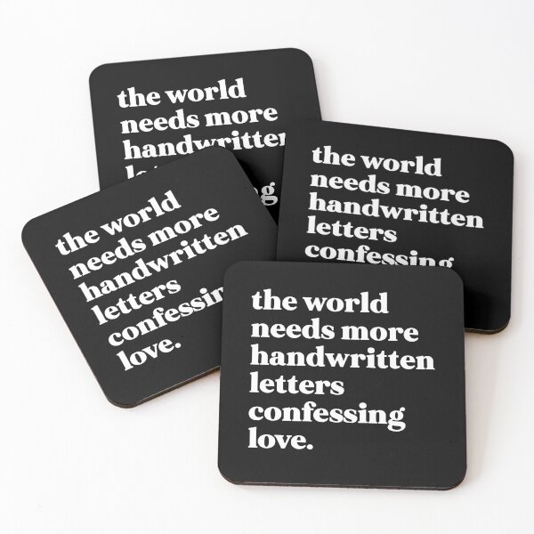 Item preview, The world needs more handwritten letters confessing love designed and sold by weirdly weird.