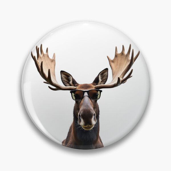 Item preview, Funny cool Moose wearing sunglasses designed and sold by LazyOwlStore.
