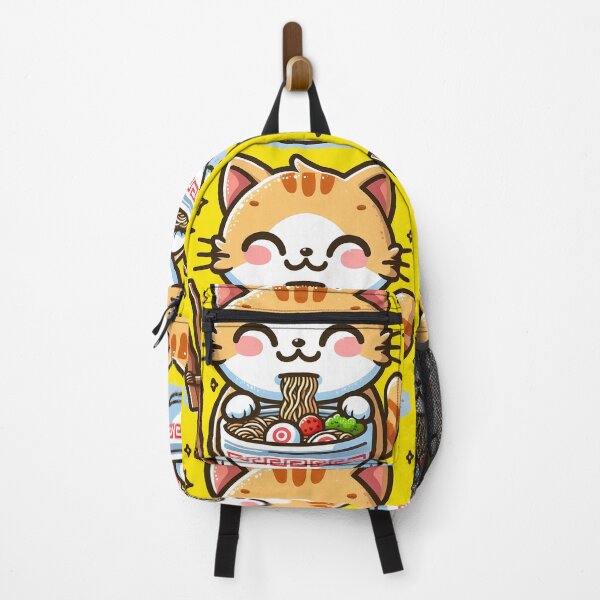 Item preview, Cat eating a bowl of ramen noodles | Japanese manga anime designed and sold by HeeShirt.