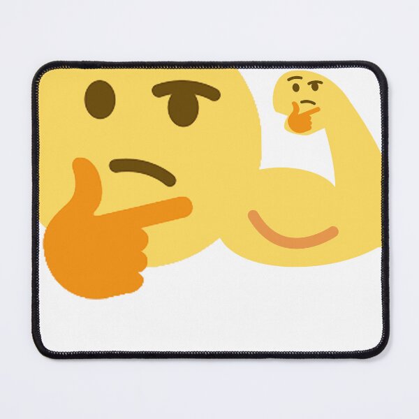 Item preview, muscle thinking EMOJI designed and sold by BashPIXIE.
