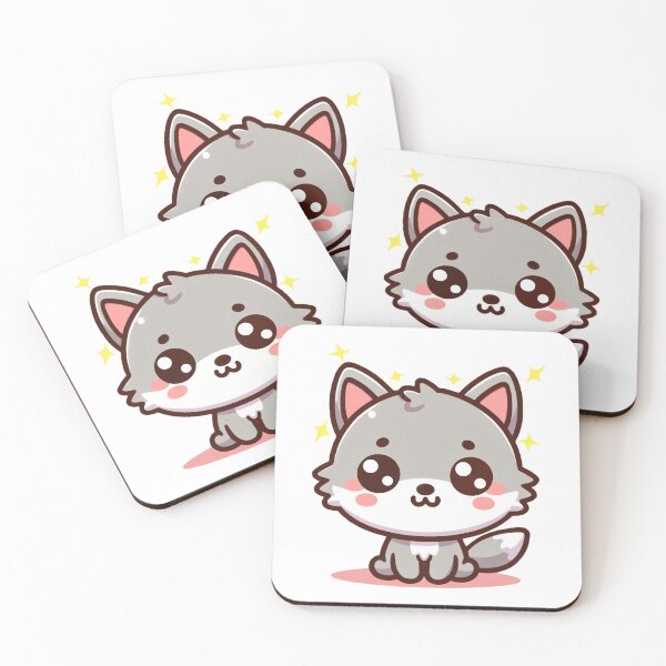 Item preview, Charming Kawaii Wolf designed and sold by istoriadesign.