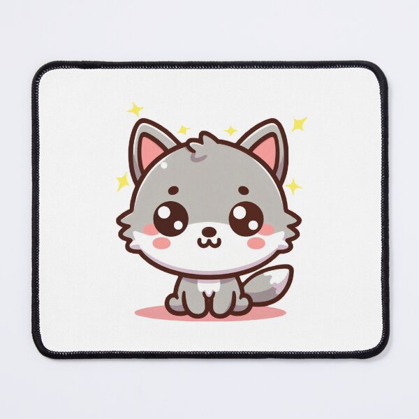 Item preview, Charming Kawaii Wolf designed and sold by istoriadesign.