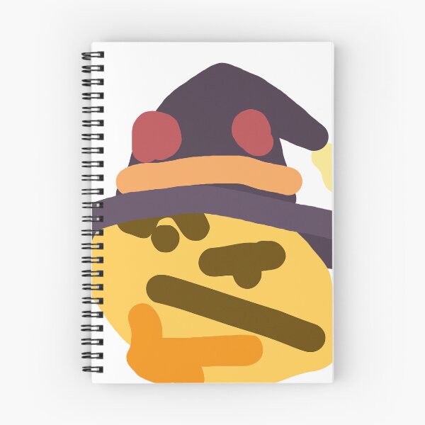 Item preview, anime witch thinking EMOJI designed and sold by BashPIXIE.