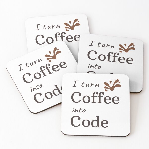 Item preview, I Turn Coffee Into Code designed and sold by Redstrawberry13.