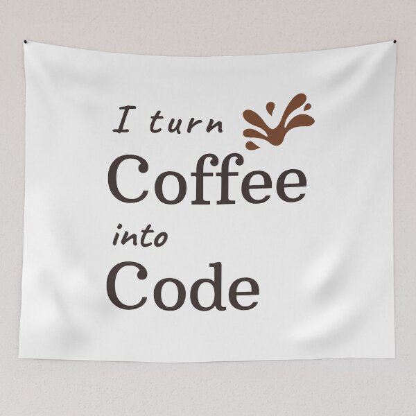 Item preview, I Turn Coffee Into Code designed and sold by Redstrawberry13.