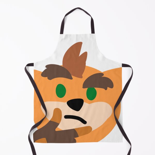 Item preview, fox thinking EMOJI designed and sold by BashPIXIE.