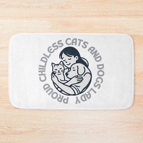 Item preview, Proud childless cats and dogs lady hugging her friends designed and sold by NebulaLabs.