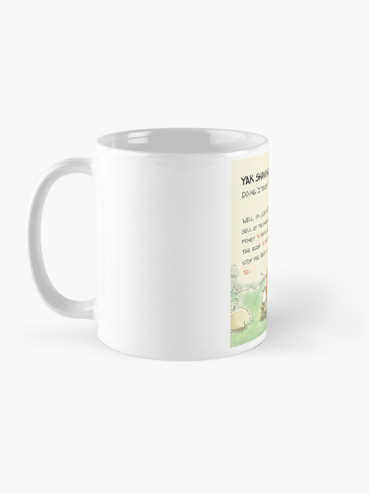 Thumbnail 3 of 6, Coffee Mug, Yak shaving designed and sold by sketchplanator.