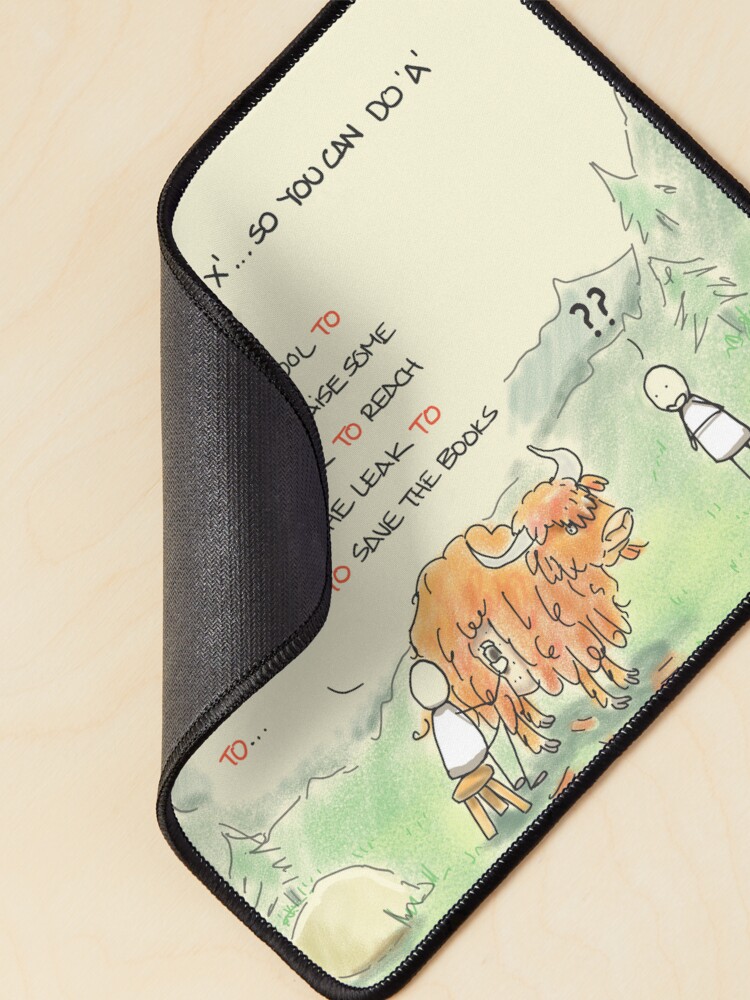 Thumbnail 2 of 5, Mouse Pad, Yak shaving designed and sold by sketchplanator.