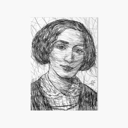 Item preview, GEORGE ELIOT ink portrait designed and sold by lautir.