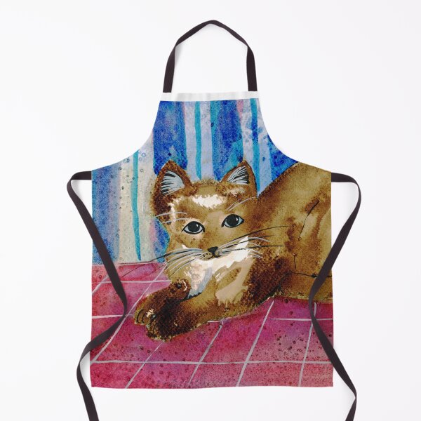 Item preview, Watercolor Cat on Colorful Quilt - Cozy Art Printt by Jemma Jamie Skidmore designed and sold by Jemma Jamie Skidmore.