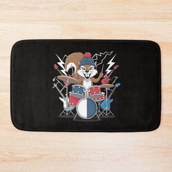 Item preview, Squirrel playing  Drums - Perfect for drummers and squirrel lovers with a rock 'n' roll spirit. designed and sold by Zyziowsky.