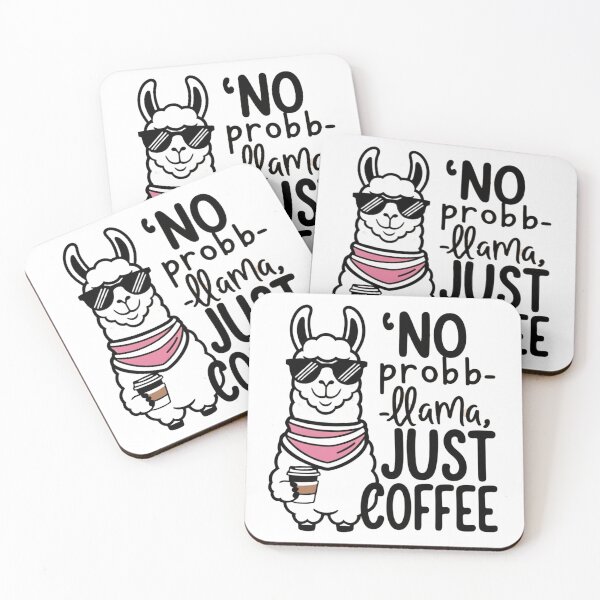 Item preview, No Prob-llama Coffee Mug - Cool Cartoon Llama with Sunglasses, Funny Coffee Lover Gift designed and sold by KWTeam.