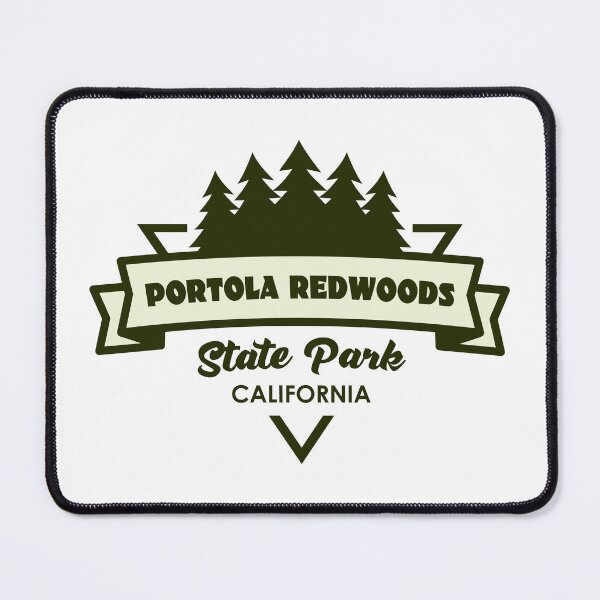 Item preview, Portola Redwoods State Park California Trees And Ribbon designed and sold by bivenart.