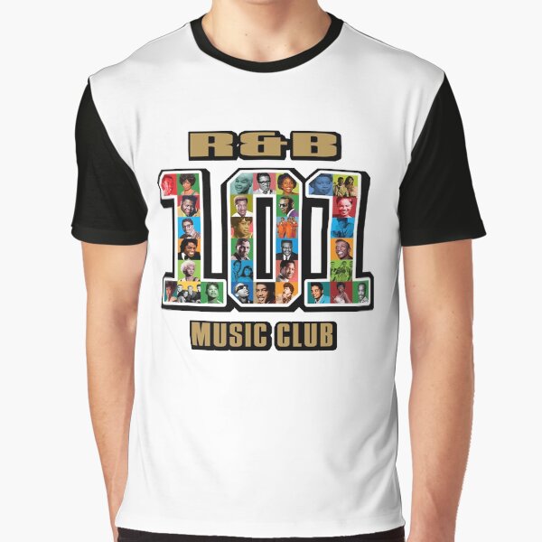 R&B 101 Music Club Graphic T-Shirt