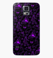 Cryptid Muster (Lila Hintergrund) Hülle & Klebefolie für Samsung Galaxy