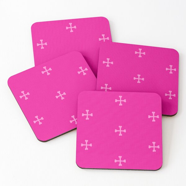 Item preview, Cross Bones in Soft Pink on Hot Magenta designed and sold by PaisleyMcNoodle.
