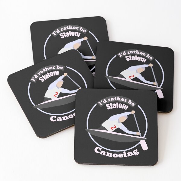 Item preview, I'd rather be slalom canoeing 6 - circular - with light elements!! designed and sold by SlalomSquad.